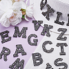 Gorgecraft Alphabet Resin Rhinestone Patches DIY-GF0009-18B-4