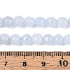 Dyed Natural White Jade Beads Strands G-T139-6mm-60-24-5