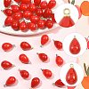 40Pcs 2 Colors ABS Plastic Pearl Pendants FIND-FS0005-19-2