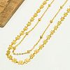 Brass Butterfly Link Chain 2-Strand Waist Chains for Women GG1011-3