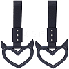 2Pcs ABS Plastic Devil Heart Rear Bumper Warning Handle Ring HJEW-SP0001-51D-1