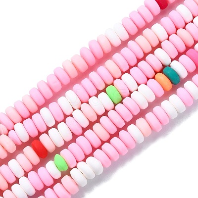 Handmade Polymer Clay Beads Strands X-CLAY-N008-008N-1