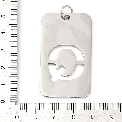 304 Stainless Steel Pendants LS-STAS-M115-01P-Q-1