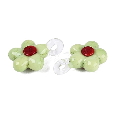 Handmade Lampwork Pendants LAMP-Q039-21K-1