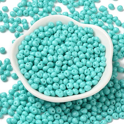 6/0 Opaque Baking Paint Glass Seed Beads SEED-M012-02A-01-1