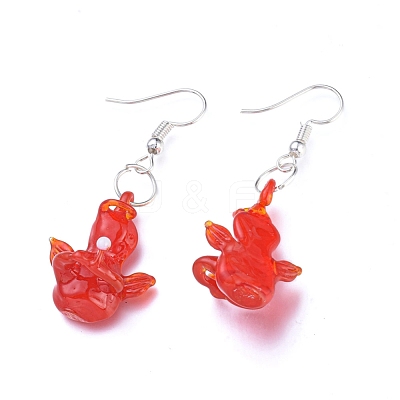 (Jewelry Parties Factory Sale)Handmade Lampwork Jewelry Sets SJEW-F215-01-P-1