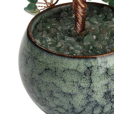 Natural Green Aventurine Chips Tree of Life Display Decorations GG-CBACC2B-02C-1