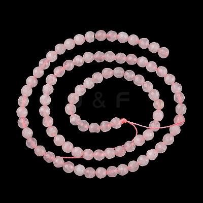 Natural Rose Quartz Beads Strands G-G0003-D01-1
