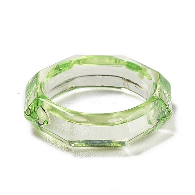 Transparent Acrylic Finger Rings LS-RJEW-T010-09B-1