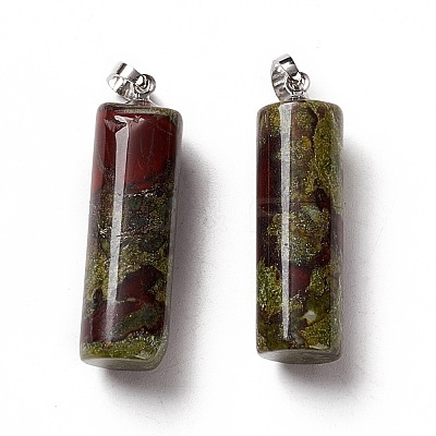Natural Dragon Blood Pendants G-E135-02P-01-1