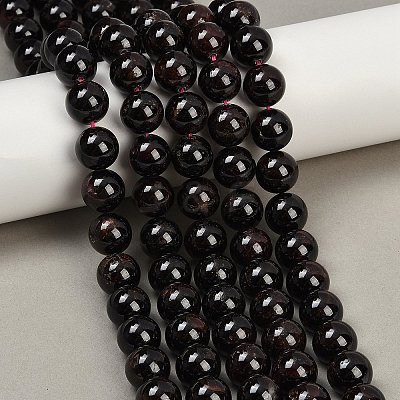 Natural Garnet Bead Strands G-P217-33-11mm-01-1