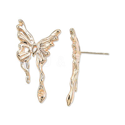 Brass Stud Earring Findings KK-N232-429LG-B-1