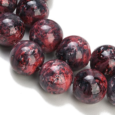 Baking Paint Glass Beads Strands GL-CBA8F4B-02I-1