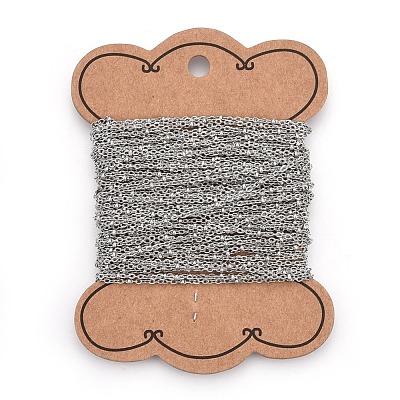 Tarnish Resistant 304 Stainless Steel Cable Chains CHS-L017-12B-1