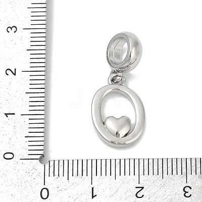 Brass European Dangle Charms LS-KK-Z097-01O-GP-1