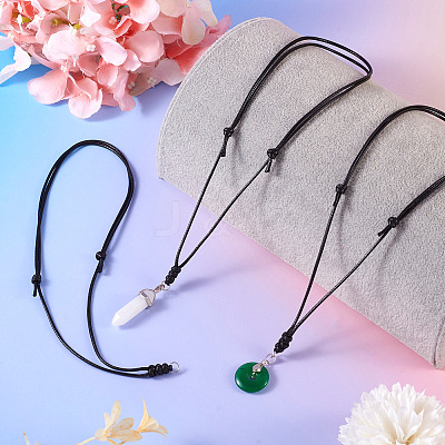 Eco-Friendly Korean Waxed Polyester Braided Adjustable Necklace Makings NJEW-TAC0015-04-1