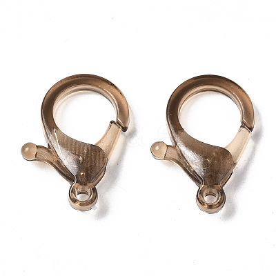 Transparent Acrylic Lobster CLaw Clasps X-TACR-T023-01A-1