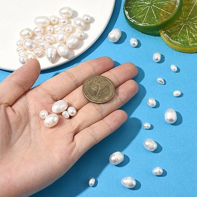 10Pcs Natural Cultured Freshwater Pearl Beads PEAR-YW0001-16-1