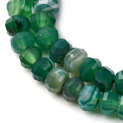 Natural Banded Agate Beads Strands G-P587-D02-01B-1