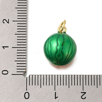Rack Plating Brass Enamel Pendants X-KK-M079-14B-G-1