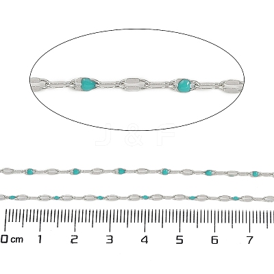 Brass Dapped Chains AJEW-Q153-02P-07-1