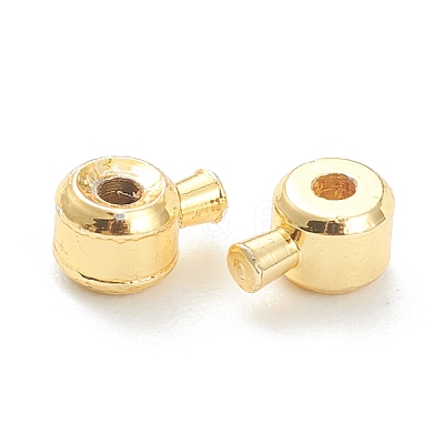 Brass Crimp Beads X-KK-F826-03G-1