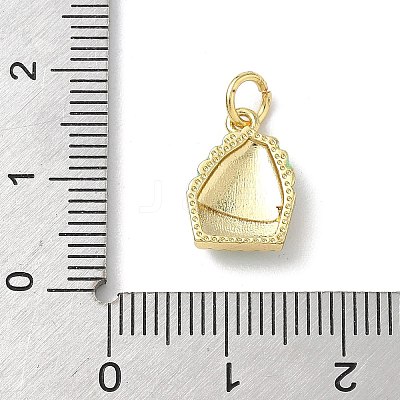 Brass Enamel Pendants KK-B155-05G-03-1