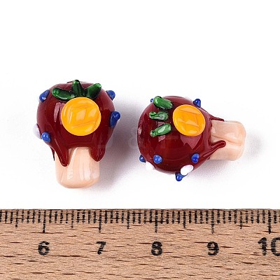 Handmade Lampwork Bumpy Beads LAMP-T022-06D-1