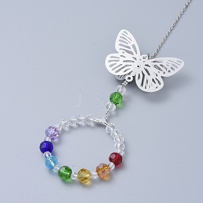 Crystals Chandelier Suncatchers Prisms Chakra Hanging Pendant AJEW-I040-04P-1