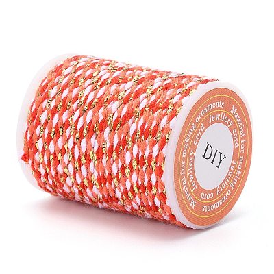 4-Ply Polycotton Cord with Metallic Thread X1-OCOR-Z003-D34-1
