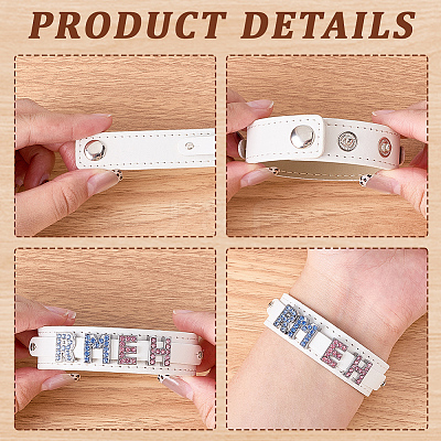 6Pcs 6 Colors PU Leather Cord Bracelets BJEW-CL0001-33-1