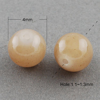 Imitation Jade Glass Beads Strands DGLA-S076-4mm-28-1