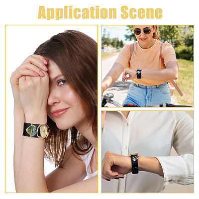 15Pcs 3 Colors Alloy Heat Transfer Watch Band Accessories FIND-CA0011-17A-1