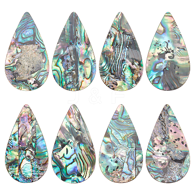 Natural Paua Shell Cabochons SHEL-BC0001-029B-1