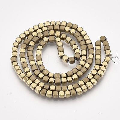 Electroplate Non-magnetic Synthetic Hematite Bead Strands G-Q467-11I-1
