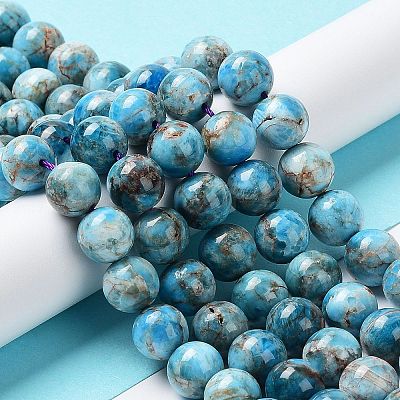 Natural Apatite Beads Strands G-G858-01C-1