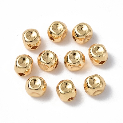Brass Beads KK-P223-27G-1