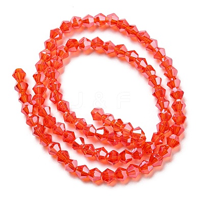 Transparent Electroplate Glass Beads Strands EGLA-A039-T2mm-A14-1