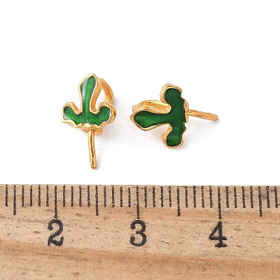 Brass Enamel Eye Pin Peg Bails KK-K399-16B-01-1
