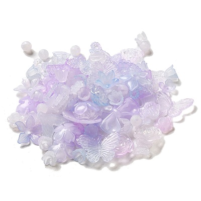 Imitation Jelly Acrylic Beads OACR-H039-02D-1