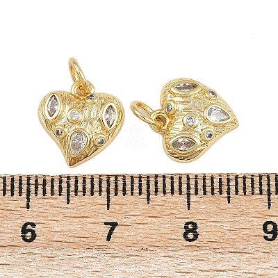 Brass Micro Pave Cubic Zirconia Pendants KK-A269-05G-1