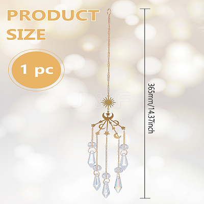 1Pc Brass Big Pendant Decorations HJEW-LP0002-88-1