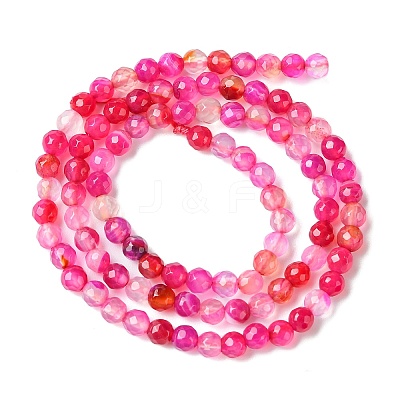 Natural Striped Agate/Banded Agate Beads Strands X-G-G545-04H-1