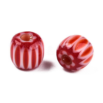 Handmade Lampwork Beads Strands LAMP-N023-003-08-1