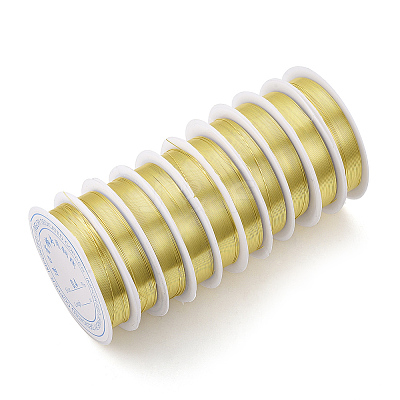 Round Copper Jewelry Wire X-CWIR-Q006-0.2mm-G-1