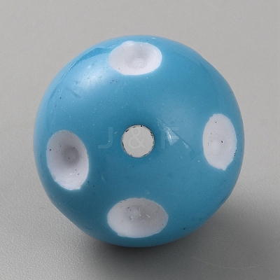 Acrylic Beads MACR-WH20003-02L-1