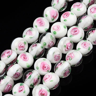 Handmade Lampwork Beads Strands LAMP-N021-45G-1