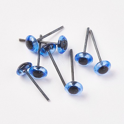 Craft Glass Doll Eyes LS-DIY-WH0020-B03-8mm-1