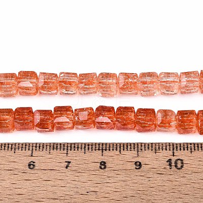 Crackle Transparent Glass Beads Strands GLAA-N062-6mm-10-1