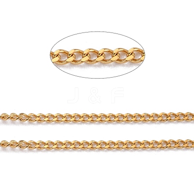 304 Stainless Steel Curb Chains CHS-D033-02G-01-1